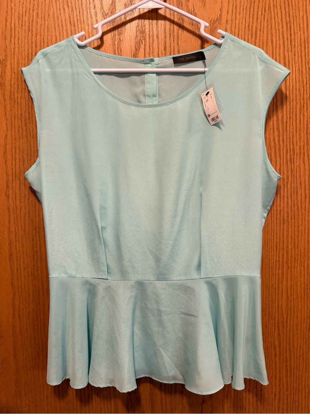 The Limited Mint Green Peplum Cap-Sleeve Blouse